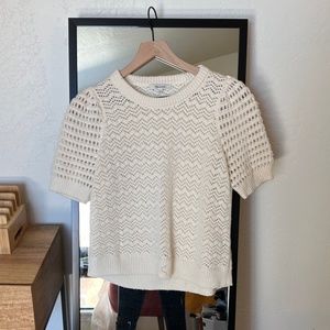 Madewell short sleeve sweater